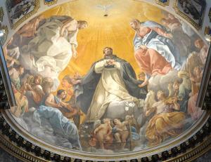 Guido Reni, Gloria di san Domenico, Bologna, Chiesa di San Domenico. Foto dal sito www.interno.gov.it